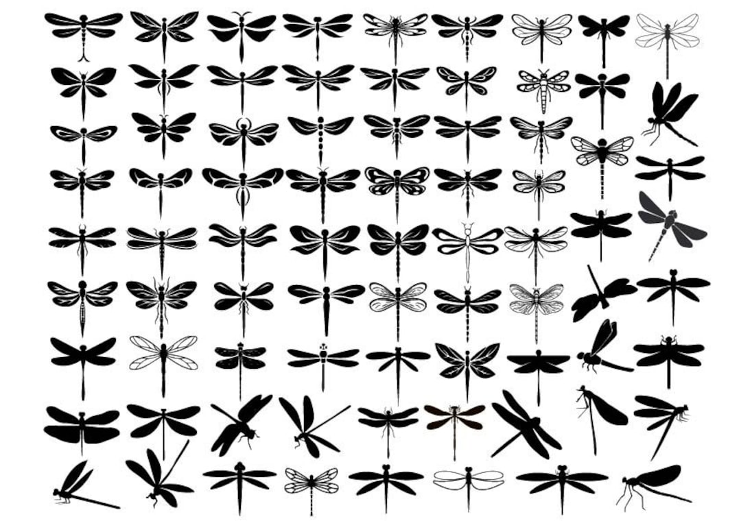 DRAGONFLY SVG, Dragonfly Svg Bundle, Dragonfly Clipart, Dragonfly Cut