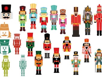 NUTCRACKER BUNDLE SVG , Nutcracker Clipart , Christmas Svg , Nutcracker Files for Cricut , Svg Cut Files