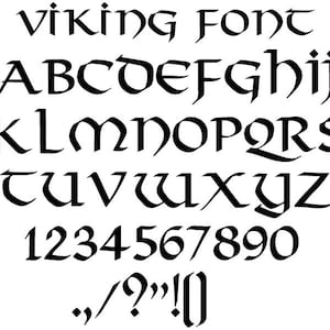 VIKING FONT SVG, Viking Font Clipart, Viking Font Cricut, Nordic, Celtic, Norwegian Font , Viking Alphabet Svg