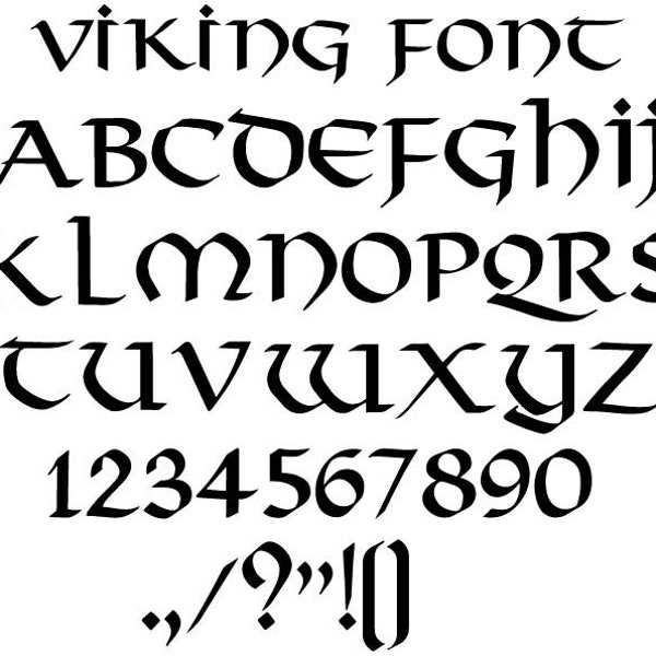 VIKING FONT SVG, Viking Font Clipart, Viking Font Cricut, Nordic, Celtic, Norwegian Font , Viking Alphabet Svg