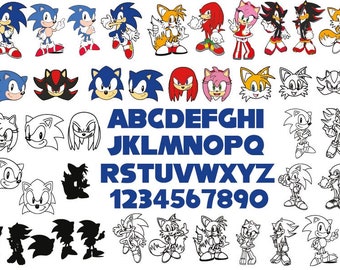 The HEDGEHOG SVG, SONIC Svg, The Hedgehog Svg Files for Cricut, Sonic Clipart, Files for Cricut , Instant Download