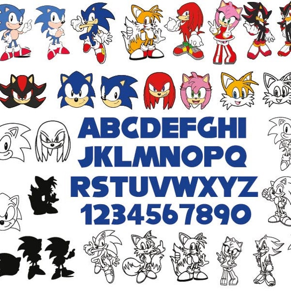 The HEDGEHOG SVG, SONIC Svg, The Hedgehog Svg Files for Cricut, Sonic Clipart, Files for Cricut , Instant Download