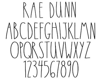 Rae Dunn Font Svg , Farmhouse Font , Rae Dunn Alphabet SVG , Skinny Alphabet , Rae Dunn Cut Files , Rae Dunn Cricut