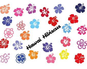 HIBISCUS SVG , hibiscus hawai flower , bundle svg, file for cricut , clipart