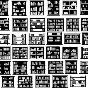 Books Svg Bundle, Bookshelf Svg, Books Clipart, Books Cut Files For Cricut, Books Vector, Stack of books Svg
