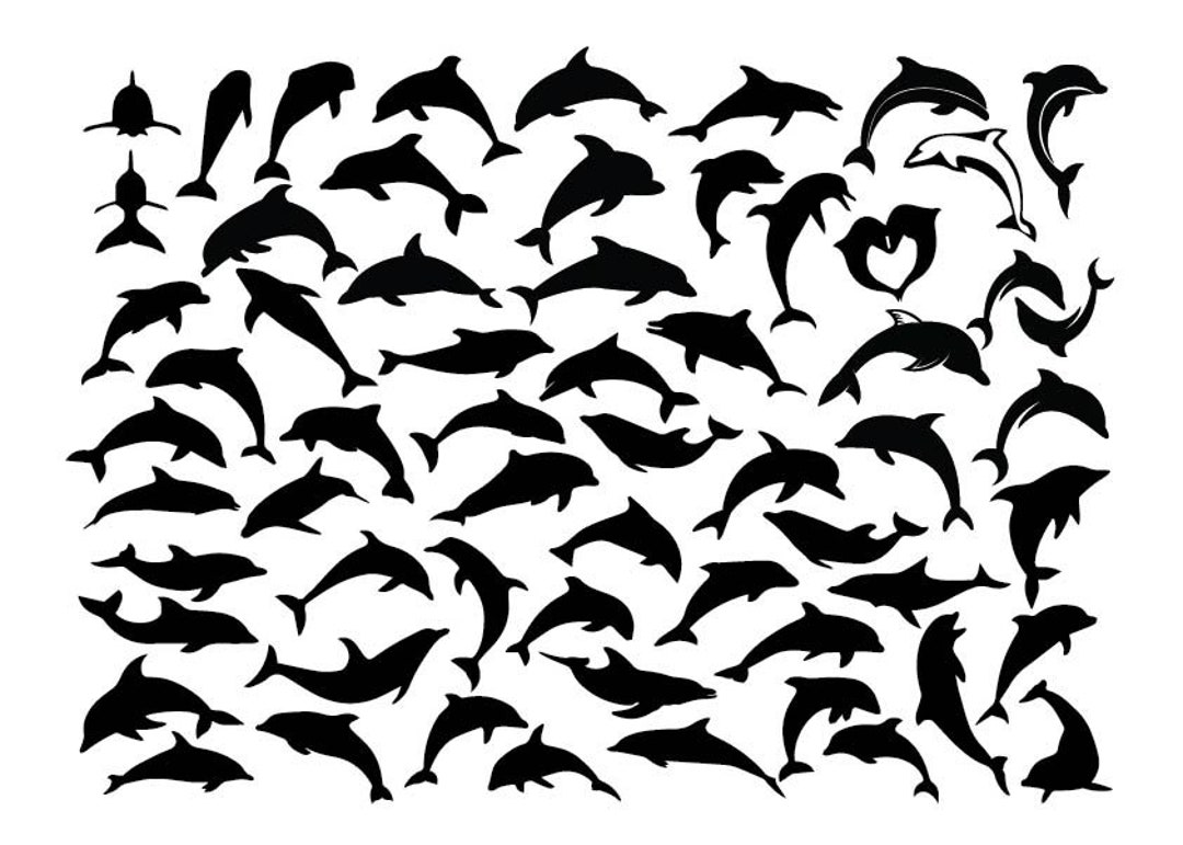 DOLPHINS SVG, Dolphins Clipart, Nautical Svg, Dolphin Cut Files ...