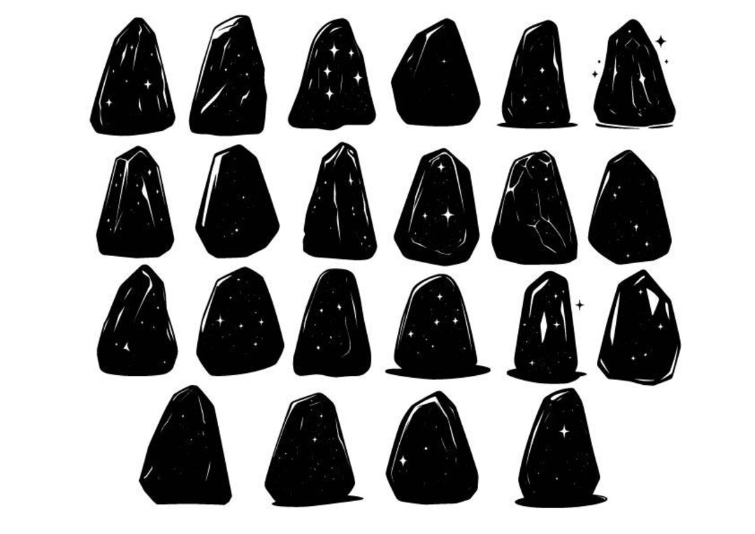 Crystal SVG Bundle, Rocks Bundle Svg, Crystal Clipart, Crystal Cut ...