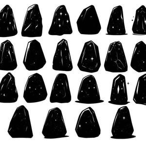 Bundle SVG cristal, roches Bundle Svg, des cliparts cristal, cristaux taillés pour Cricut, vecteur de roches
