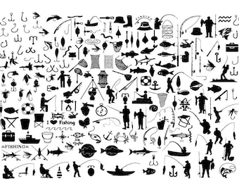FISHING SVG, Fishing Bundle Svg,  Hook Svg , Fishing Cricut Files, Fishing Clipart, Fishing Lure Svg, Fisherman Svg