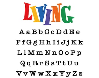 Living My Bestie Life, TV Show Alphabet, Files for Cricut , Letters Silhouette Instant Download