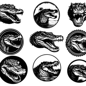 Crocodile SVG, Crocodile Files for Cricut, Crocodile Clipart, Crocodile Cut Files, Crocodile Head Svg , Crocodile Vector