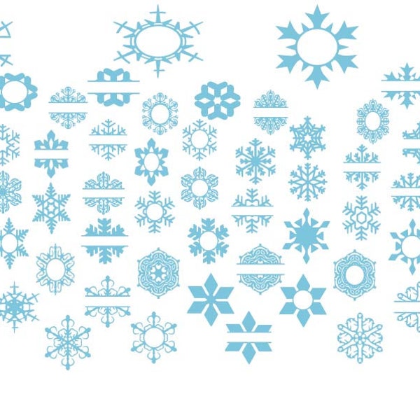 SNOWFLAKE SVG, Winter Snowflake Christmas svg, Snowflake SVG Bundle , Snowflake Clipart , Snowflake Cut file