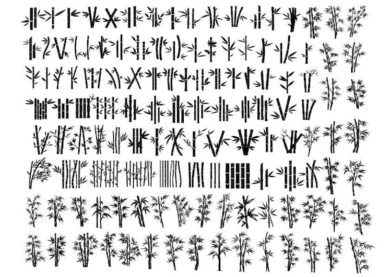 Bamboo Bundle Svg, Bamboo Clipart, Bamboo Cut Files For Cricut, Bamboo Sticks Svg, Bamboo Vector