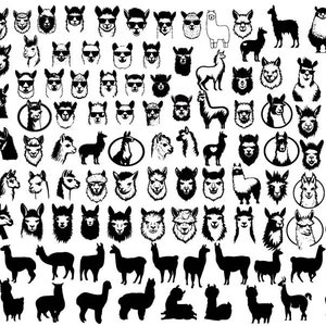 Llama SVG Bundle, No Drama Llama SVG, Funny Llama Svg, Funny Alpaca Svg, Llama Clipart, Alpaca Clipart, Llama Svg