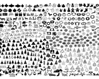 CHRISTMAS SVG BUNDLE, Christmas Clipart, Christmas Svg Files For Cricut, Christmas Bundle Cut Files , Instant Download