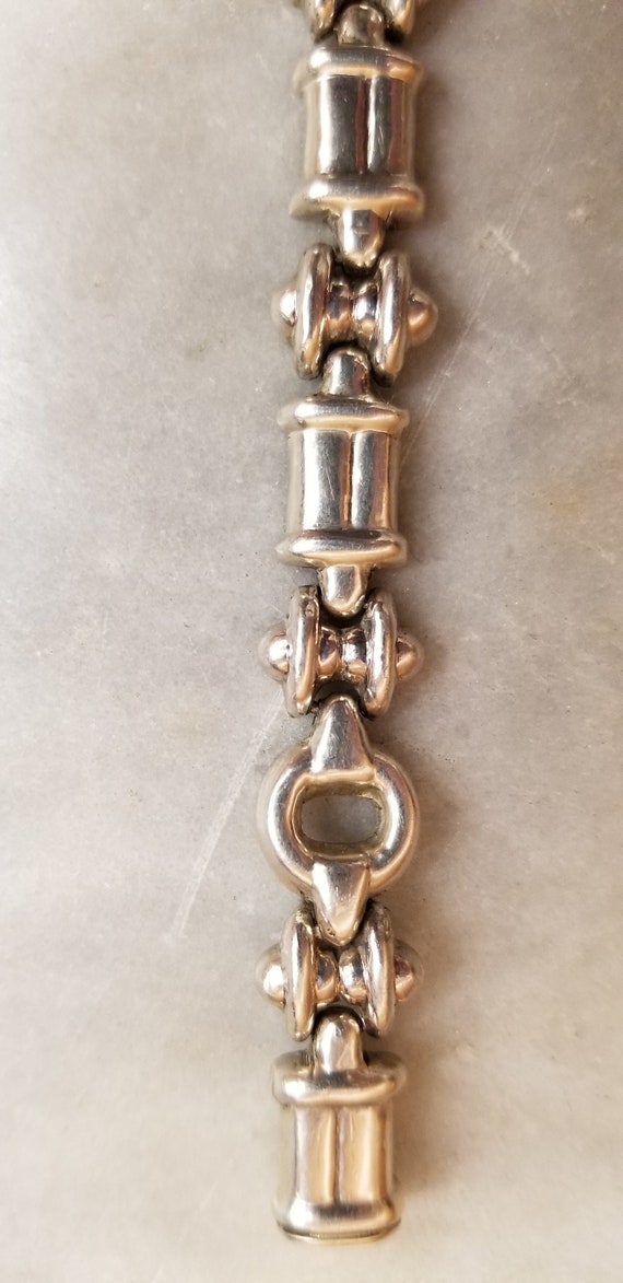 Solid Silver Chain/Bracelet Matching Set - image 4