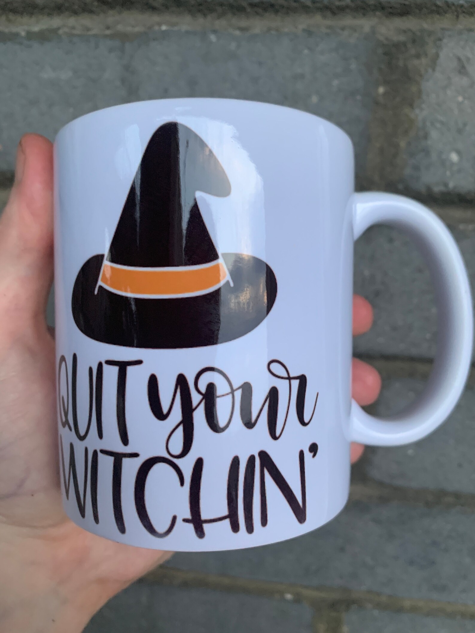 Halloween coffee mug 31st October witch coffee mug double | Etsy