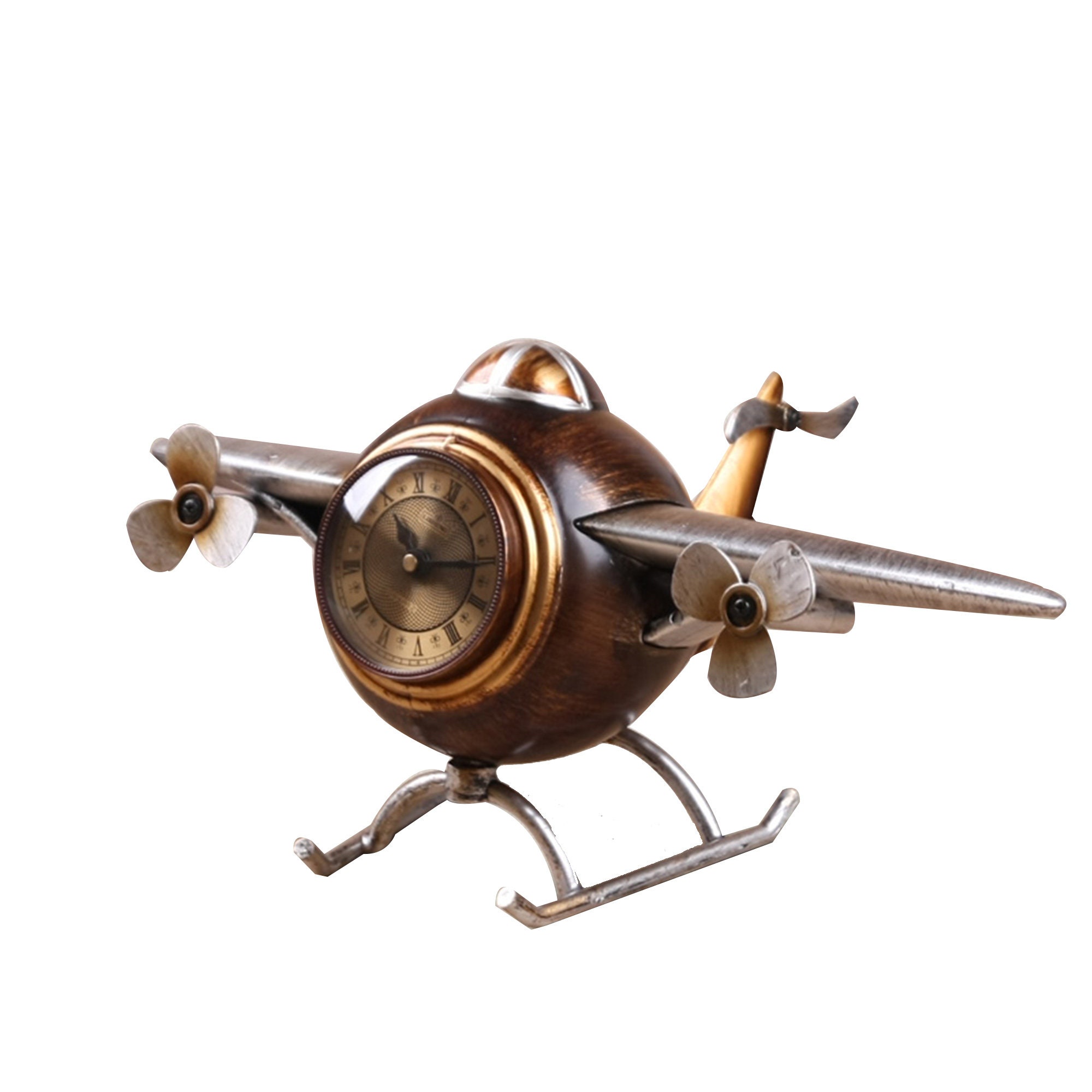 Retro Airplane Desk ClockVintage Table ClockAntique Etsy