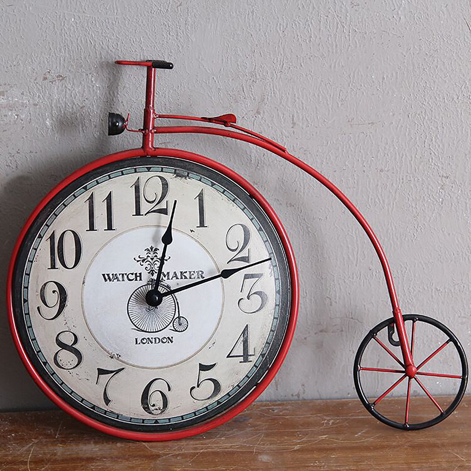 Vintage Wall Clock Bicycle Living Room Nostalgic Clock Etsy