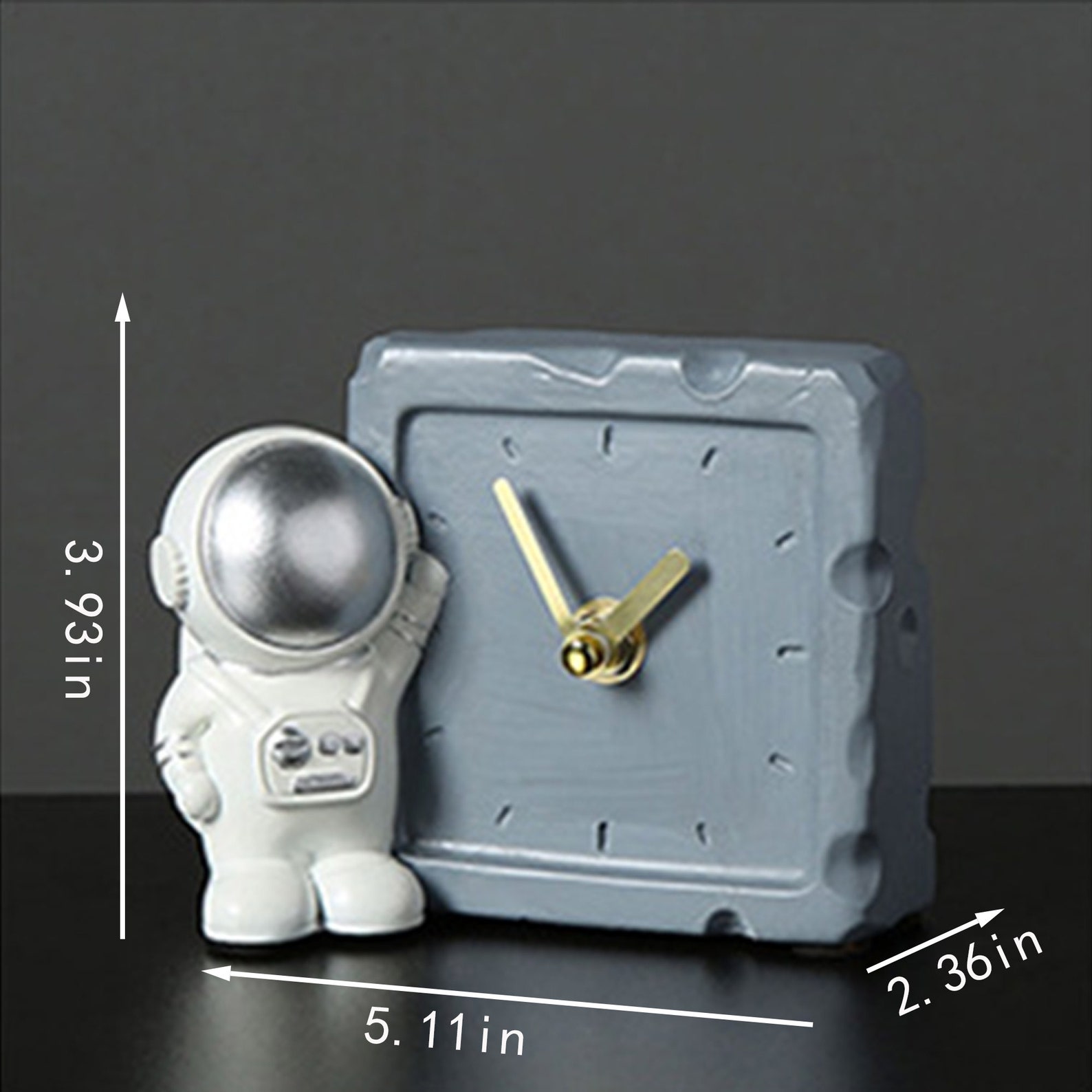Astronaut Clock Modern Desk Clock Minimal Clock Unique Etsy