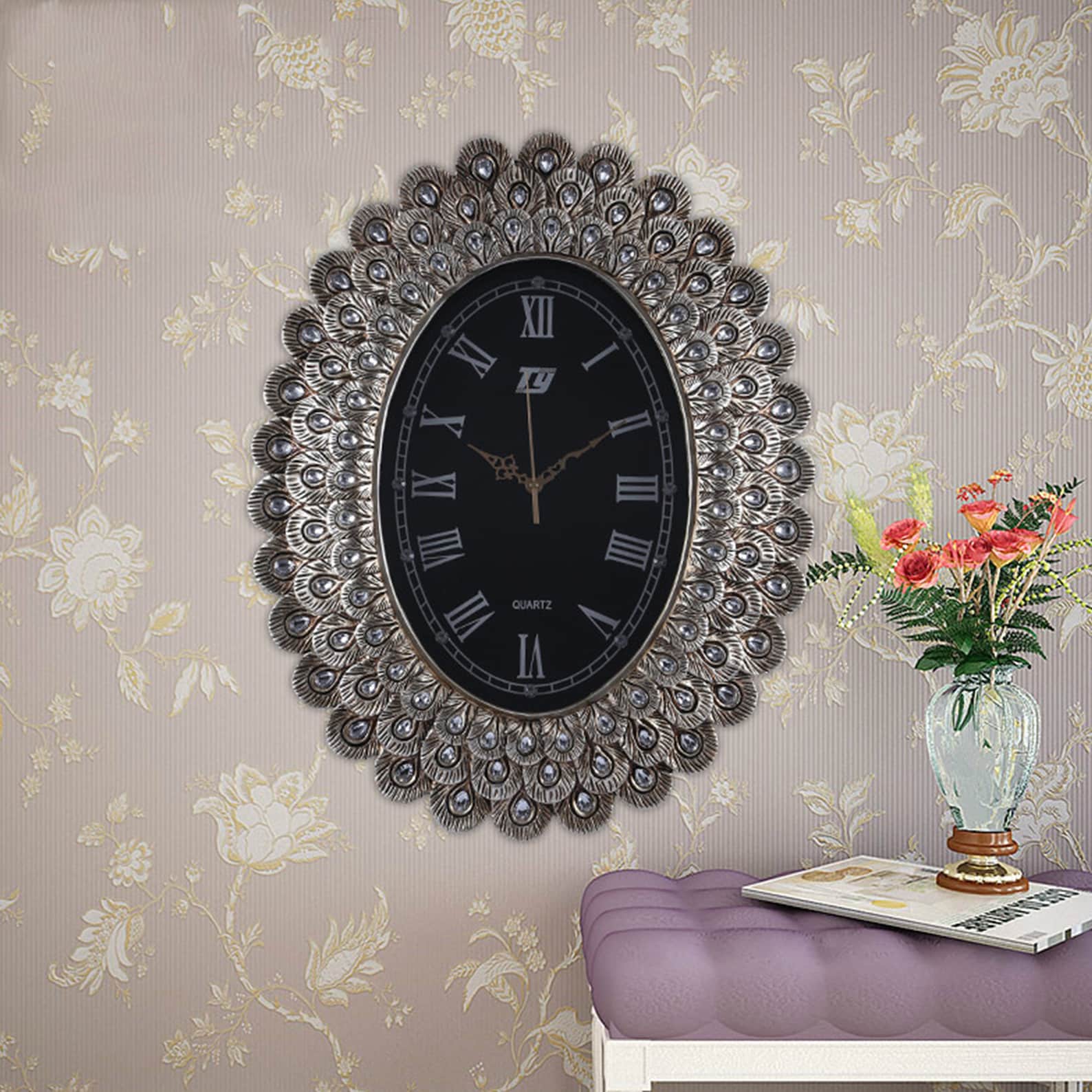 Vintage Wall Clocks Living Room Wall Clocks Resin Wall Etsy