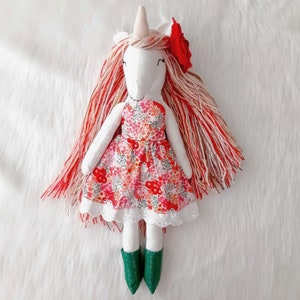 Enchanting handmade Unicorn Doll, one of a kind magical gift for baby girls image 9