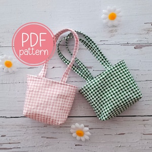 Doll Tote Bag PDF Schnittmuster und Schritt für Schritt Anleitung - anfängerfreundlich