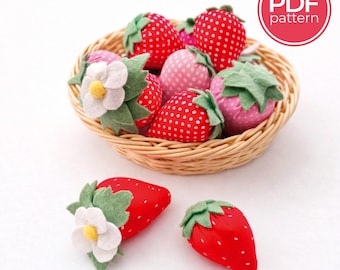NAPPERON BRODE MAIN LES FRAISES SUPER PROMO ROND 58 CM