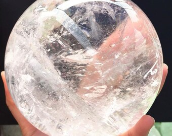 Natural White Clear Quartz Crystal Ball Healing Gemstone Diammeter 12mm-28mm
