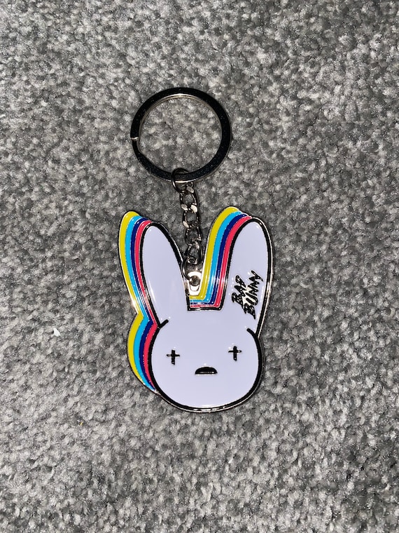Bad Bunny Inspired Key Chain Bad Bunny Keychain