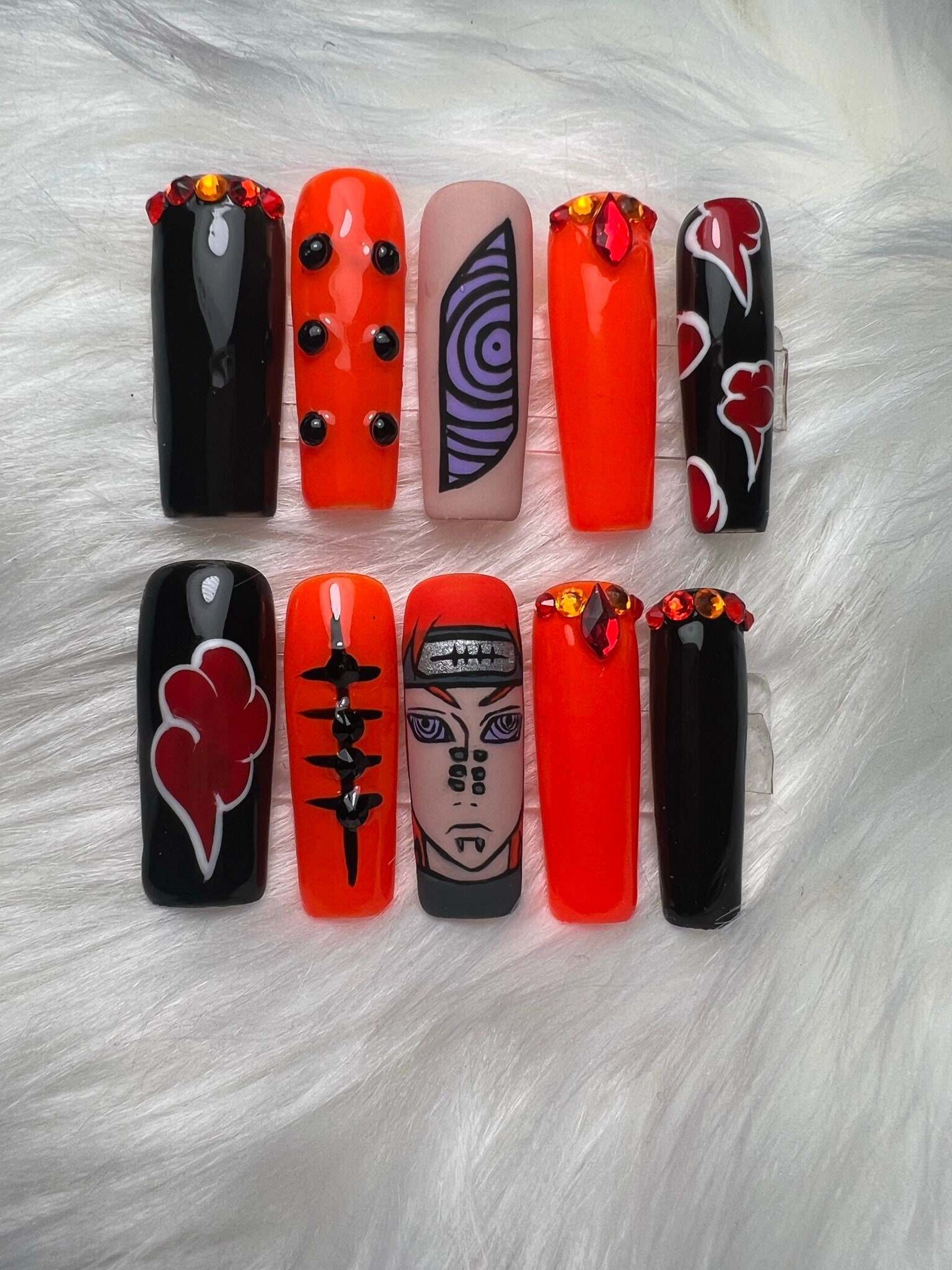 Anime nails - Etsy España