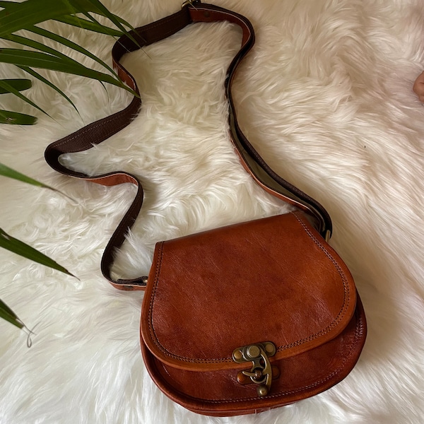 Handmade Leather Purse, Leather Crossbody Bags For Women ,Christmas Gift, Leather Saddle Bag, Purse, Leather  Personalized, Halloween Gift