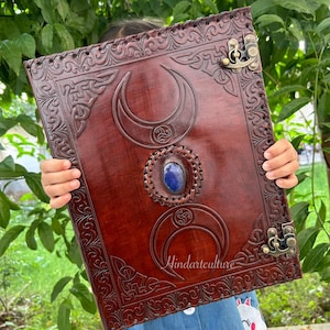 Leather 3 Ring Binder, Leather Grimoire Binder, All Size Paper Holder Binder, Binder Cover, Notebook Cover, Leather Folder Organizer