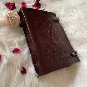 Leather Journal Writing Notebook - Genuine Leather Bound Daily Notepad for Men & Women 400 Pages, Handmade (7X10) Inch Brown Leather Journal