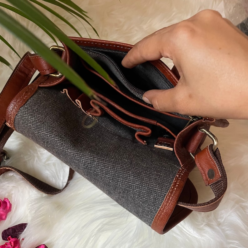 Handmade Leather Purse, Leather Crossbody Bags For Women ,Christmas Gift, Leather Saddle Bag, Purse, Leather Personalized, Halloween Gift image 9