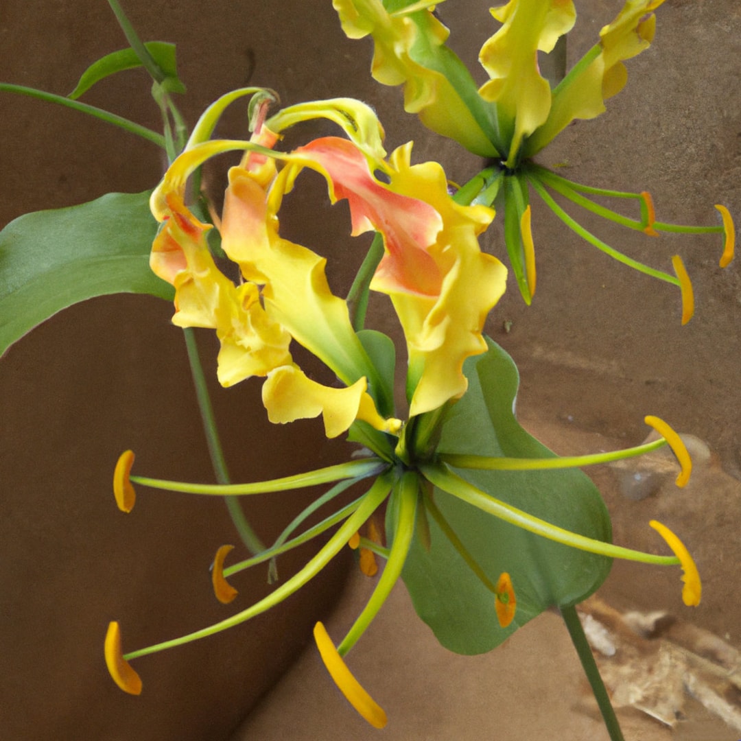 Gloriosa Lily 'gloriosa Lutea' 10 Seeds Indoor Tropical Houseplant or Garden Seeds Etsy Canada