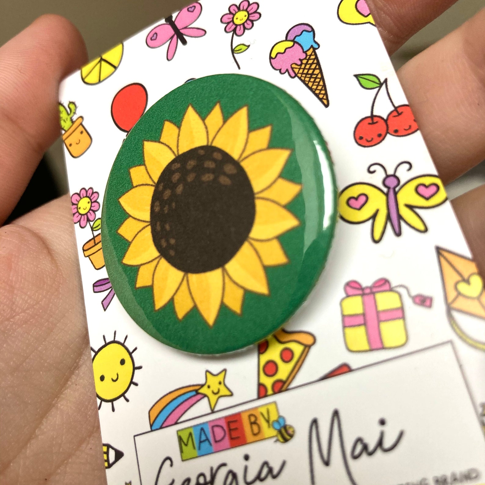 HIDDEN DISABILITY SUNFLOWER Badge for Invisible Illnesses and - Etsy