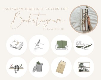 Bookstagram Instagram Story Highlight Covers | Book Instagram, Book Tok, Bookstagram Template