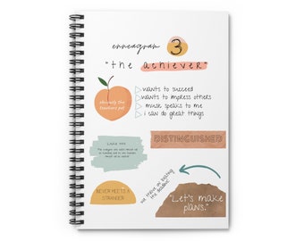 Enneagram 3 Things Notebook - Ruled Line