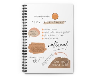 Enneagram 1 Things Notebook - Ruled Line