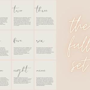 Enneagram Poster | Psychology Personality Type | Enneagram Printable Set | Enneagram Print Bundle | Mental Health Art | Classroom Decor