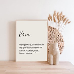Enneagramm 5 - High Quality Poster | Digitaldruck | Enneagramm Geschenk Typ 5 | Enneagramm Kunst | Typ 5 Geschenke