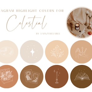 Celestial Instagram Highlight Covers | bohemian, astronomical, astronomy, elysian