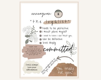 Enneagram 6 High Quality Poster - Printable