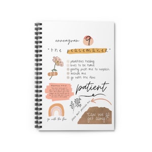 Enneagram 9 - Spiral Notebook - Ruled Line