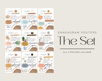 Enneagram Things Full Poster Set of 9