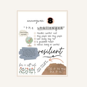 Enneagram 8 High Quality Poster - Printable