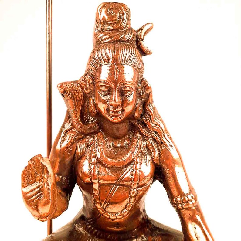 God Shiva Wall Hanging Idol Small | Metal Shiv ji Wall Statue Decor - for Home, Puja, Temple I Religious Decor & Gift