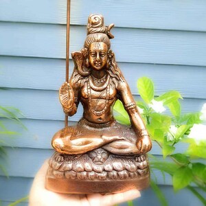 God Shiva Wall Hanging Idol Small | Metal Shiv ji Wall Statue Decor - for Home, Puja, Temple I Religious Decor & Gift