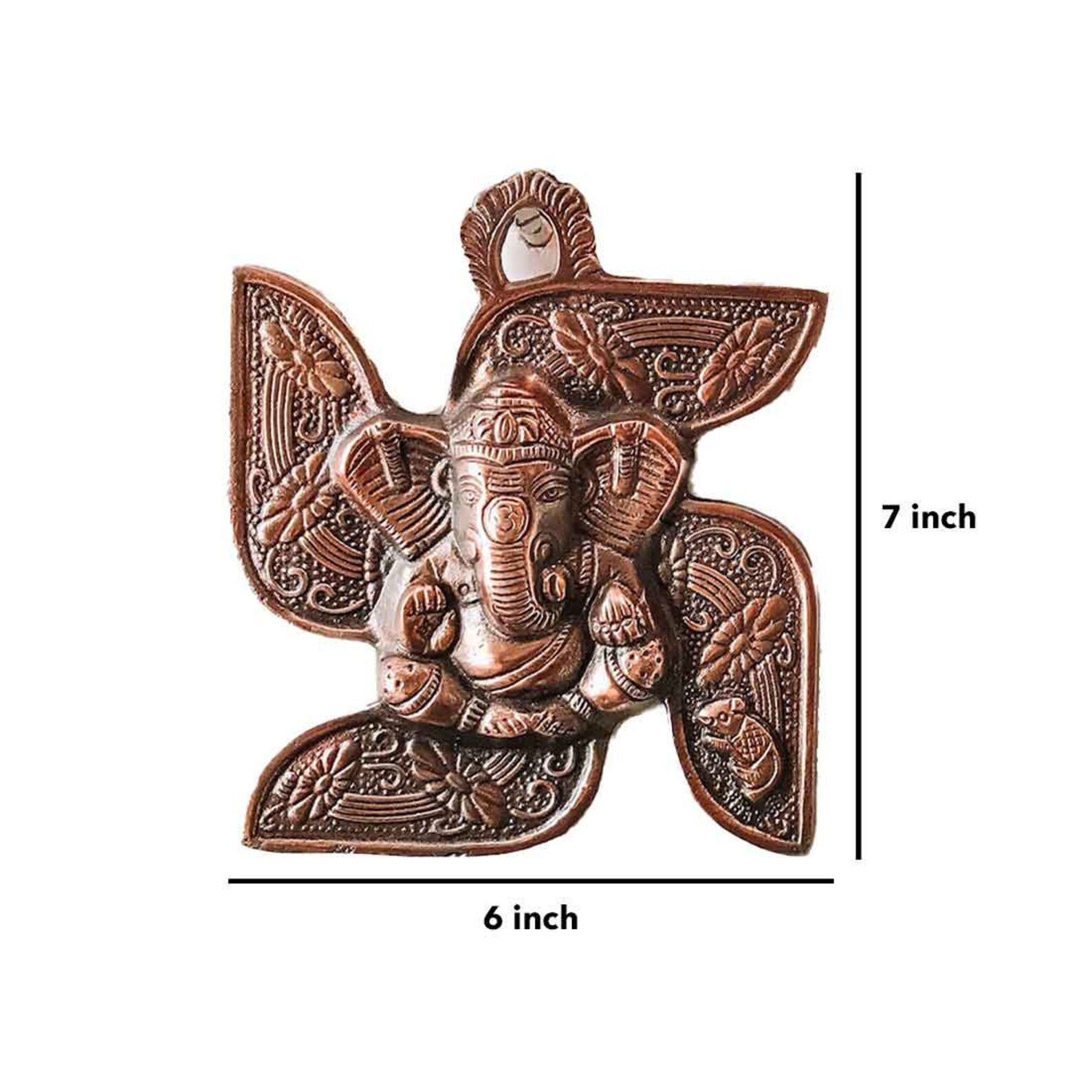 Swastik Ganesha Wall Hanging 7 Inch for Home Decor/ Indian Etsy